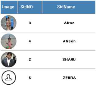 Circle Image to Display in Grid